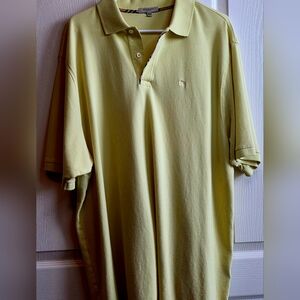 Burberry London Men's XXL Light Yellow Polo Shirt